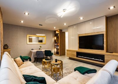 Moderná obývacia stena na mieru Lignis