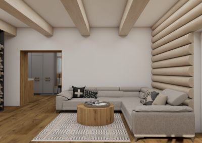 Návrh obývačky na mieru - 3D vizualizácia